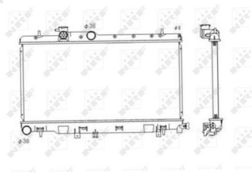 Radiator, Engine Cooling NRF 53697 for Impreza Saloon (GD) 2.0 2002-2007-, US $, image 4