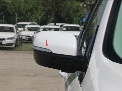 For ford edge 2015-2020 carbon fiber steel exterior rear view mirror strip trim