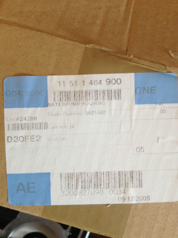 Sell Water Pump Housing, BMW motorcycle, K100, K100RS, NEW!! in