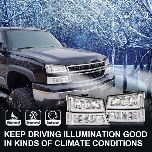 LED Headlight 2003-2006 Chevy Silverado 1500 2500 3500 HD Model/Fit 03-06 Avalan, US $138.99, image 3