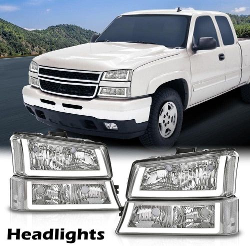 LED Headlight 2003-2006 Chevy Silverado 1500 2500 3500 HD Model/Fit 03-06 Avalan, US $138.99, image 8