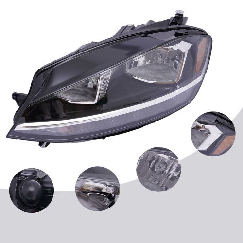 Headlight Lamp Halogen Driver Side LH Fits 2018 2019 2020 Volkswagen Golf & GTI, US $104.00, image 21