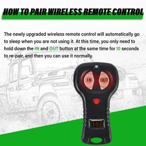 TYT 3000 lb ATV Winch, 12V DC Electric Winch with Wireless Remote and Wired S..., US $175.12, image 4