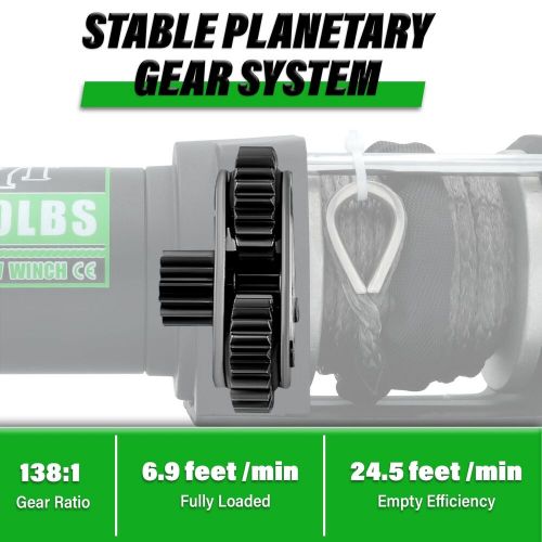 TYT 3000 lb ATV Winch, 12V DC Electric Winch with Wireless Remote and Wired S..., US $175.12, image 7