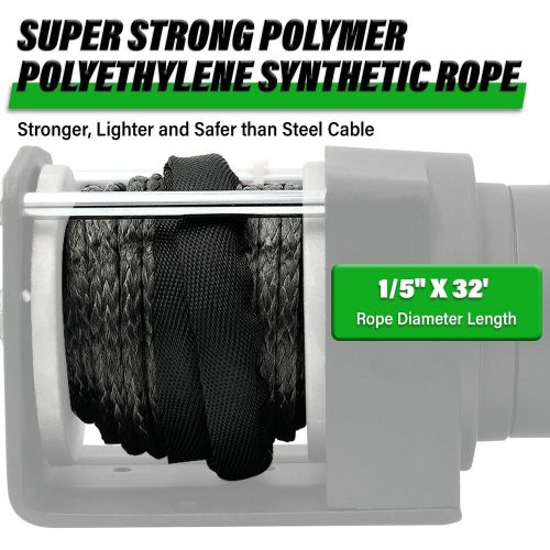 TYT 3000 lb ATV Winch, 12V DC Electric Winch with Wireless Remote and Wired S..., US $175.12, image 8