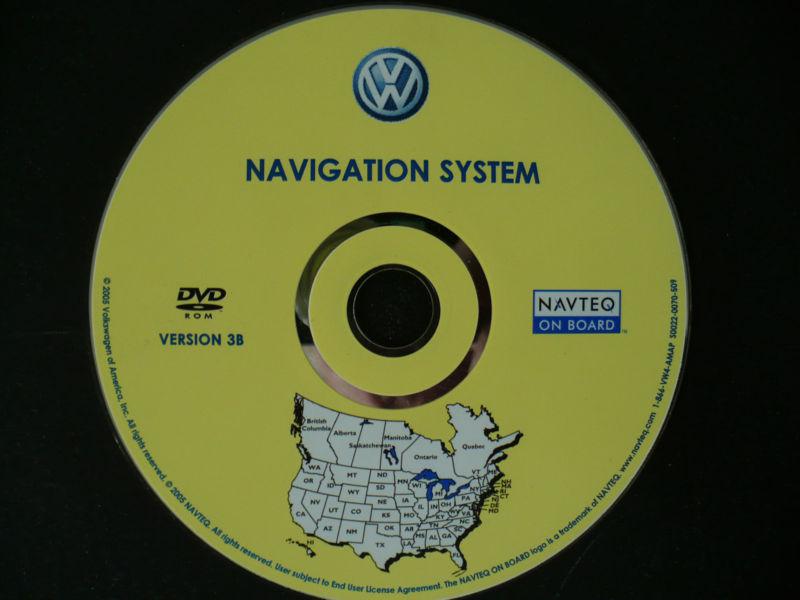 2005 2006 2007 volkswagen oem navigation dvd disc touareg jetta passat eos gti