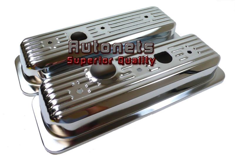 Chrome chevy v6 4.3l center bolt valve cover 85-93 truck short oem 2 1/2" stock