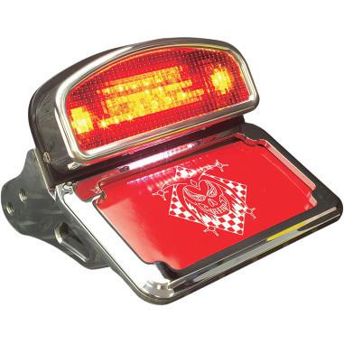 Joker machine 05-75 rear taillight/license plate frame 2006-2010 harley fxst