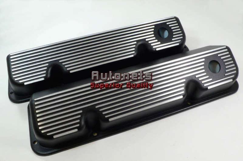 Ford racing 351 cleveland black aluminum valve covers mustang hot rat rod