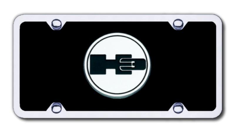 Gm h3 logo chr/blk acrylic kit made in usa genuine