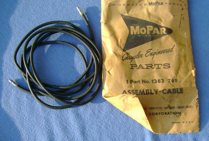 Nos horn cable dodge plymouth chrysler desoto 1951 1952 1953 1954 mopar