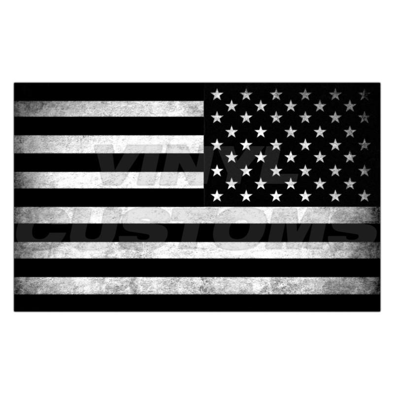 5" american flag decal sticker tactical subdued v3 military reversed a+
