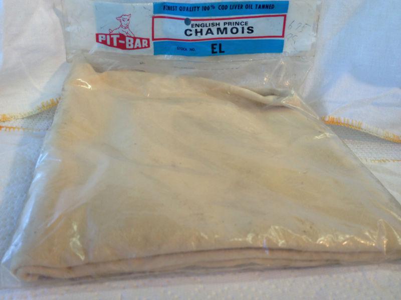 English prince sheep leather chamois new in package vintage 60's 70's