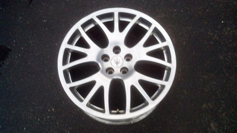 ~maserati gransport 19" rear oem ball polished factory stock wheel rim~