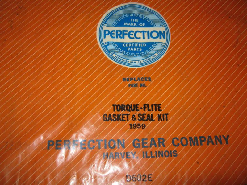 1959 torque flite gasket and seal kit d602e