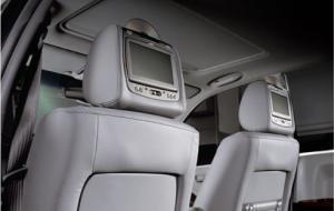 Porsche cayenne dvd headrest set in grey by invision!