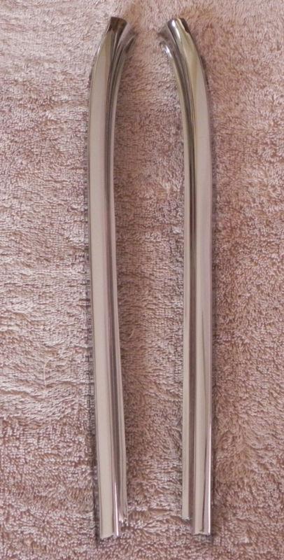 55 56 57 chevrolet chevy belair two door hardtop pillar post stainless - show