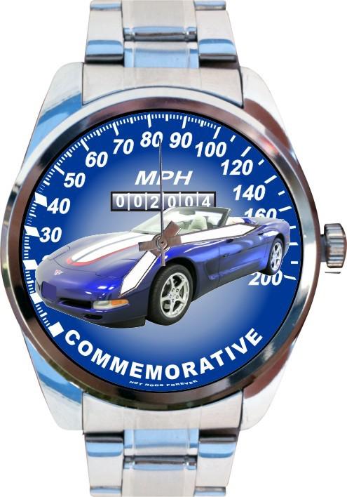 2004 vette z06 commemorative convertible special edition 220 mph speedometer art
