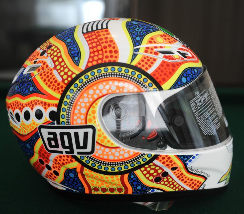 New and rare agv gp tech rossi dreamtime helmet - xl x-large #59