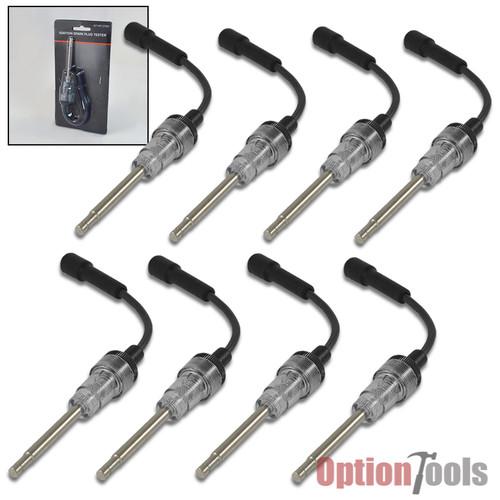 (8) ignition in-line spark tester plug auto motor diagnose checker spark plugs