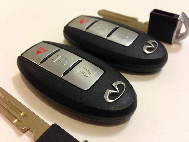 LOT OF 2 INFINITI 05-11 FX35 FX50 FX45 EX35 SMART KEY LESS WITH UNCUT REMOTE OEM, US $184.99, image 5