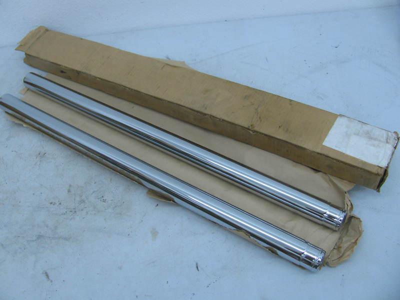 New harley-davidson chrome 41mm front end fork tubes 10" over wide glide