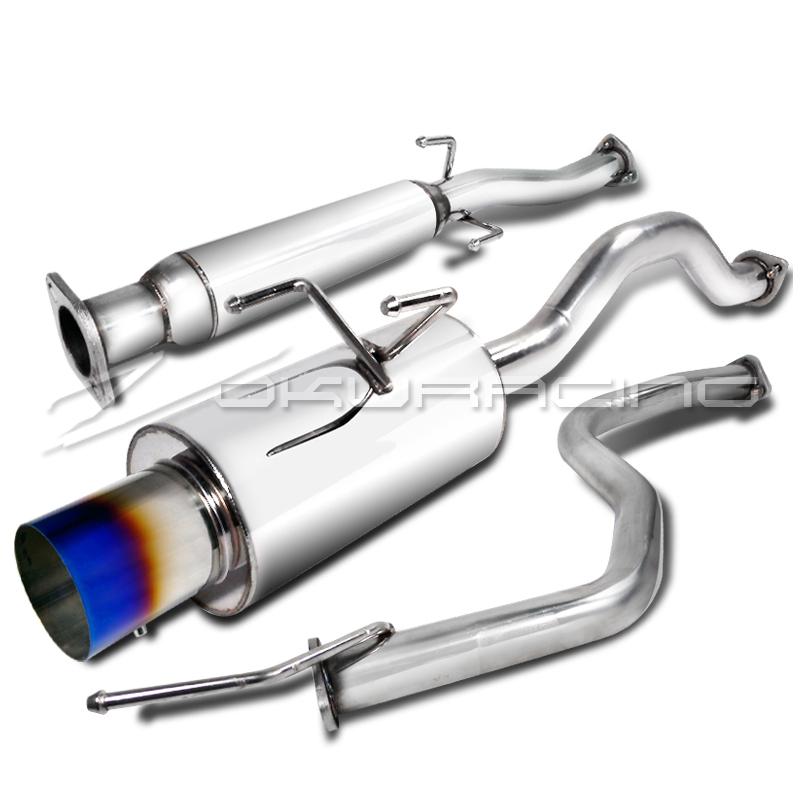 1992-1995 honda civic 3dr hatchback titanium tip muffler catback exhaust