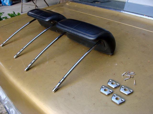 Mopar 72 dodge dart demon plymouth duster valiant a body black headrests