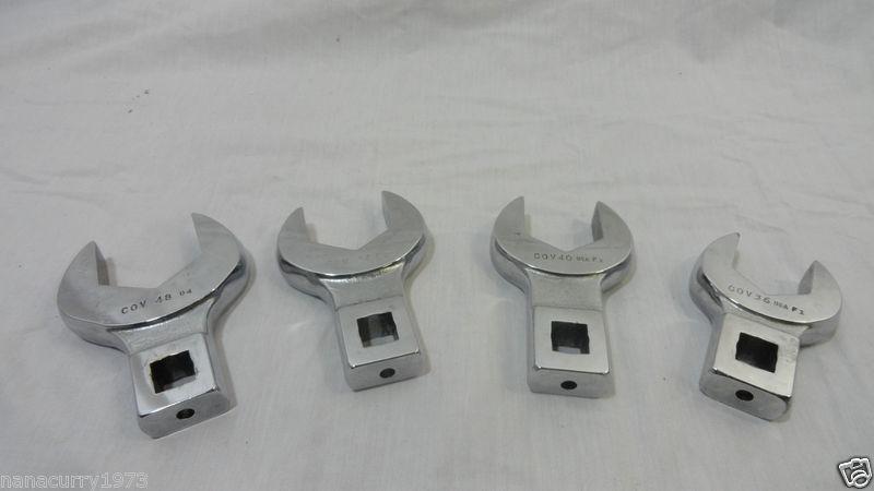 MAC TOOLS (4) ASSORTED CROWSFOOT (1/2