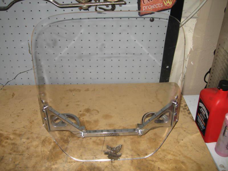 Windvest tinted  windshield 16 x 14 ~harley sportster & fxr 1984-2007 dyna