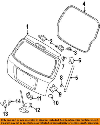 Kia oem 81230 2f220 trunk lock actuator motor/trunk/trunk part