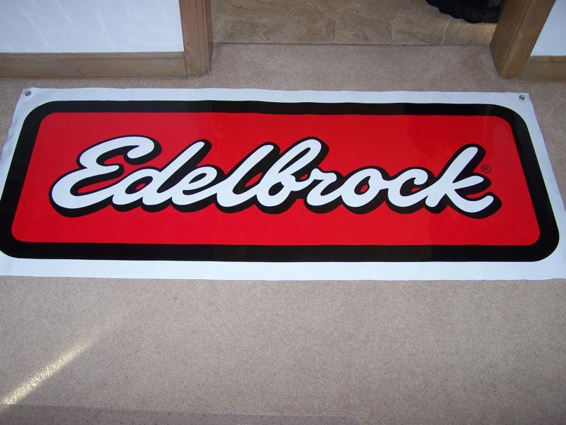 Large 8 ft by 3 ft  - edelbrock - banner