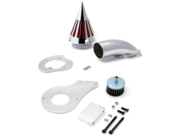 Chrome spike air intake cleaner filter for 1999 & up honda shadow 600 / vlx600