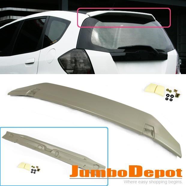 Trunk rear wing abs spoiler wind unpainted 2009 2010 2011 style for honda fit