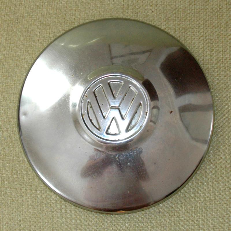 Vintage volkswagen vw hub cap 10 inches chrome some wear hubcap bus beetle