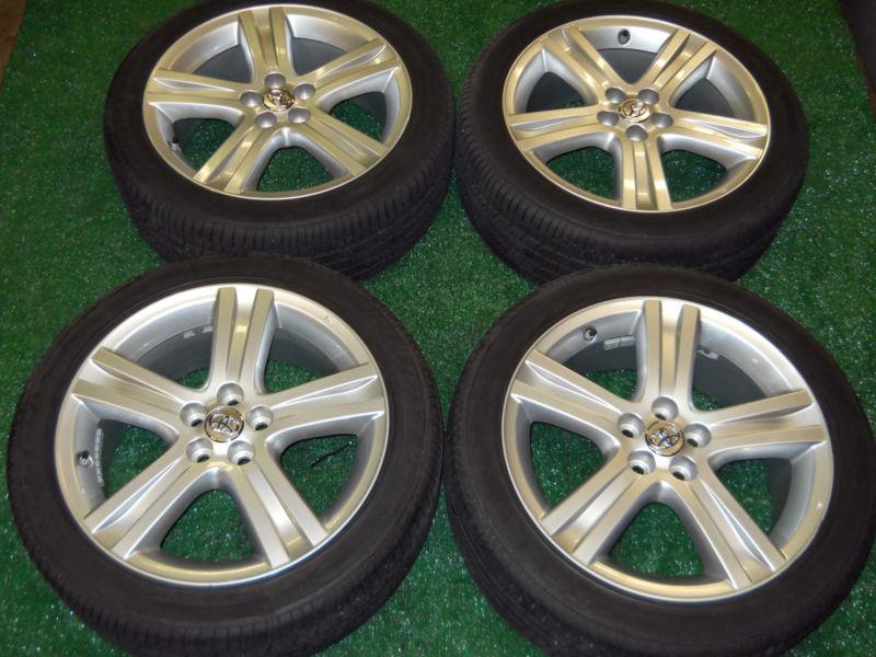 4 toyota corolla matrix 17" oem alloy wheels and tires 69540 /2013-2014