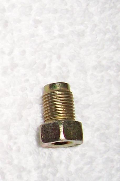 Steel metric bubble flare tube nuts 3/16" 10mm x 1.0
