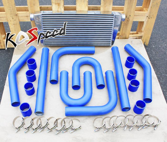 Sell UNIVERSAL FRONT MOUNT TURBO INTERCOOLER+BLUE PIPE PIPING KIT FMIC