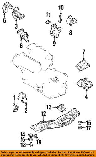 Mazda oem ga2g39100 engine torque strut mount-mount