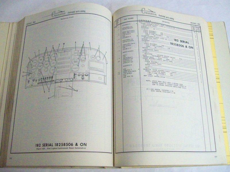 Sell Original Cessna 182 Skylane 196268 Parts Catalog in Barberton