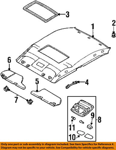 Nissan oem 254504z001 interior-roof-sunroof switch