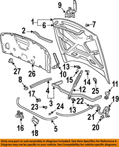 Audi oem 4b0823359c hood lift support/lift support