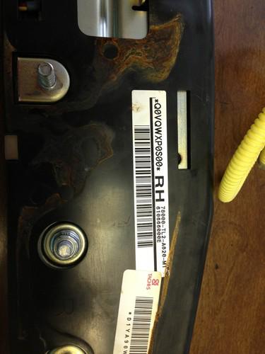 Acura tsx 04 seat airbag air bag, front left driver side 06788-sdc-a80, a345