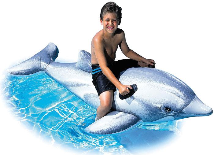 Intex giant dolphin ride on float - 79" x 30" 58539ep