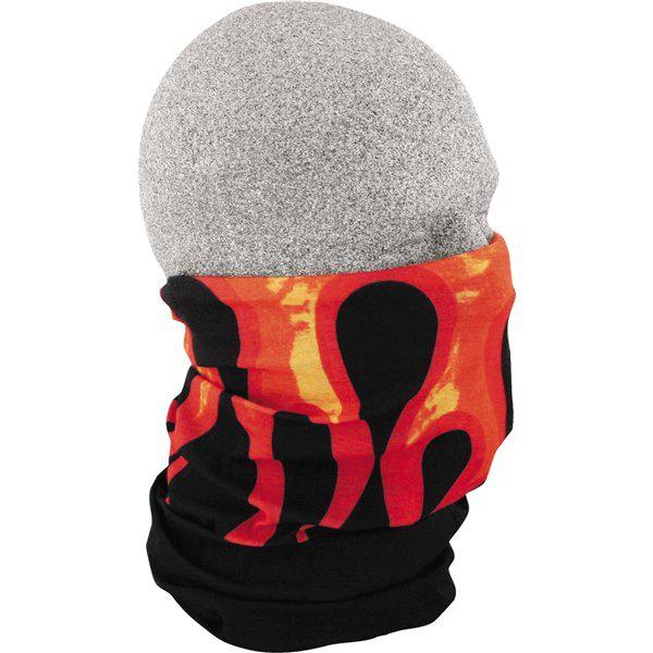 Black/orange flames zan headgear motley tube