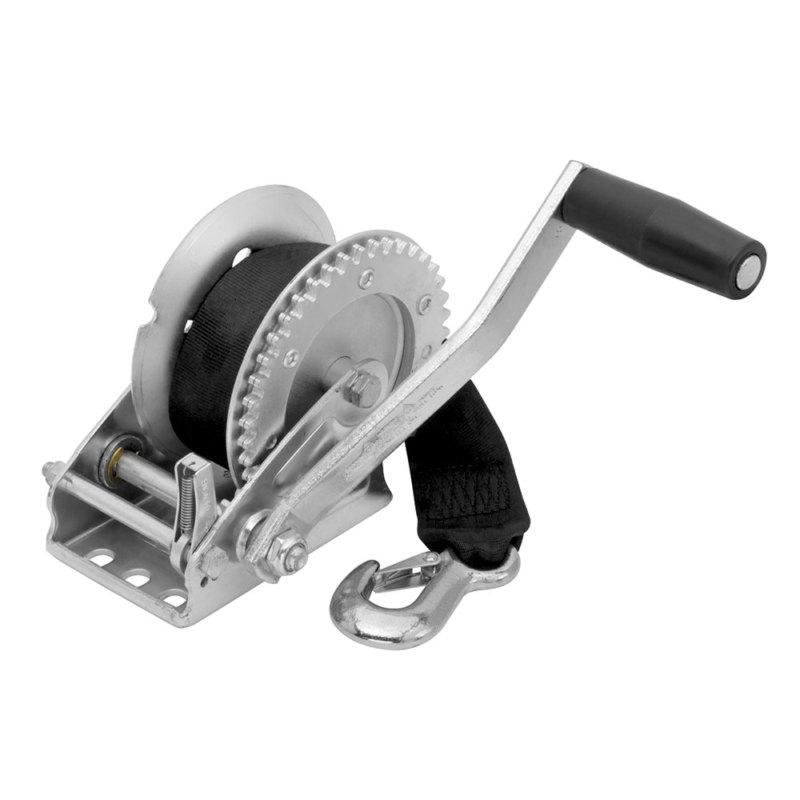 Fulton 1300# trailer winch w/ strap  single speed