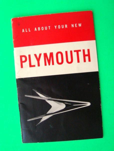 Original 1957 plymouth owner manual scarce factory original excellent+
