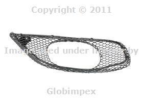 Mercedes w211 bumper cover grille left front genuine new + 1 year warranty