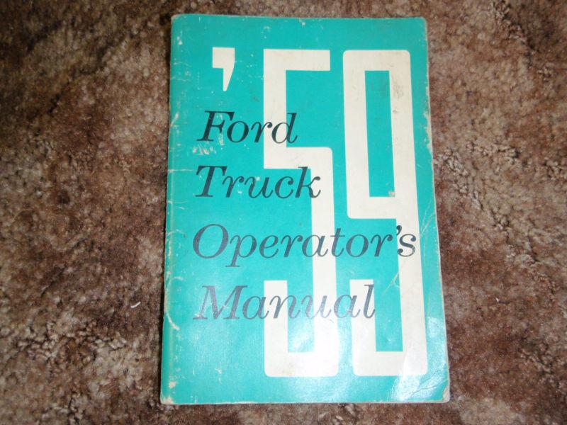 1959 original ford truck operators manual service 59 