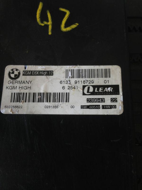 Bmw e90 body control module from 07 525i  kgm e6x high 12 part # 6135 9118729 01
